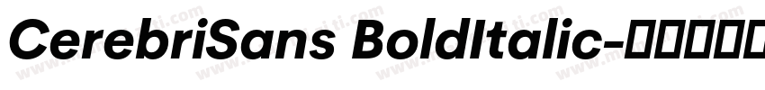 CerebriSans BoldItalic字体转换